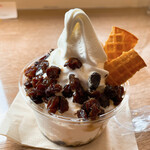 バーンズ - 【2022年12月】ラムレーズンのソフトクリーム＠680円
