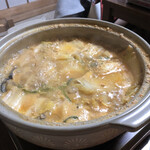 ほていさん 本店 - あんこう鍋完成