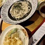 群鶴 - 料理写真:おそばとミニ天丼セット