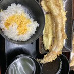 天ぷらとワイン 小島 本店 - 穴子定食（2回目いよいよ大穴子登場）