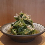こころや - 根三つ葉と九条ネギのお浸し