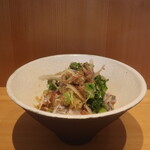 こころや - 炙り太刀魚と菜の花のおろしポン酢和え