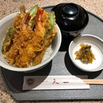 Ginza Tenichi - 天丼(松) 赤だし別料金