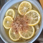 手打ちそば・うどん みち庭 - かぼす幅広うどん