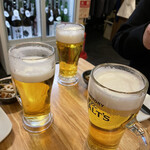 Osakana Tokidoki Oniku - 生ビールでスタート。モルツは好きじゃない…