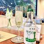 ビストロ ルリール - 小豆島産オリーブサイダー。爽やかなオリーブの香りと優しく程よい甘味と炭酸が美味しい