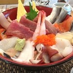 江戸前 びっくり寿司 - 今日の海鮮丼はひどいな・・・ww