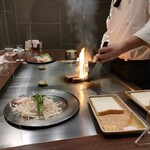 焼肉・鉄板焼ステーキ 橘通りミヤチクAPAS - 鉄板