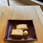 江之浦リトリート 凛門 - 玉子は、スクランブルエッグ、目玉焼き、ゆで卵、オムレツ、出汁巻き玉子の5種類からチョイスできるが、係の方が一押しだった出汁巻きを頂く