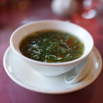 建安 - スープは相馬らしいあおさの味噌汁