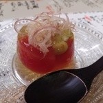 みよし - トマトとそら豆ゼリー寄せ