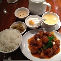 パンダ レストラン - 酢豚ランチ全景