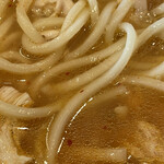 コリア タッカンマリ - 〆のカルグクス(うどん)   歯応えのある麺で煮込んでも大丈夫！最後まで美味い！