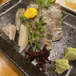 味のまる藤 - 太刀魚の昆布じめ