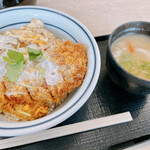 かつや - カツ丼(梅)、豚汁小