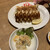 神戸餃子オレギョ - 料理写真:焼き餃子（上段）、しそ餃子（下段）、ポテトサラダ