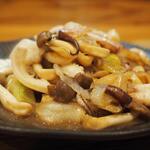 卓 - イカバター炒めその１