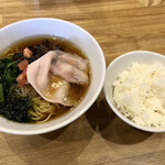Noodles Labo 香蕎庵 - 鰹昆布そば　小ライス