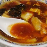 Sakuragiya - スープベースは鶏ガラ野菜、餡掛けは旨濃い系で美味しい。