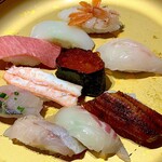 Sushi Kuine - 特上にぎり10貫盛り2,765円（税込）