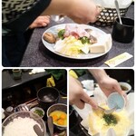 玄品 四日市 ふぐ・うなぎ料理 - 鍋はお姉さんが作って下さいます