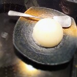 玄品 四日市 ふぐ・うなぎ料理 - デザートの柚子シャーベット