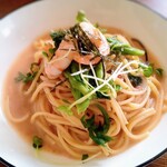 ロココ - エビとナバナの和風明太子スパゲティ