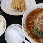 餃子の王将 - 豚とろラーメンフェアセットＢ