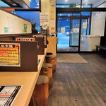 札幌海老麺舎 - 店内カウンター席