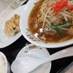 餃子の王将 - 豚とろラーメンフェアセットＢ