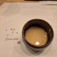 築地 すし Omakase - 蜆とムール貝の茶碗蒸し
