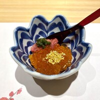 すし 福寿 - タタキマグロとイクラの小丼
