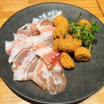 洋食 おがた - 生ハムとマッシュルームフライ