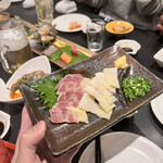 ほりわき - クジラのうね刺し1200円