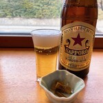 Teuchi Soba Hanamomo - 瓶ビール（中）