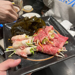 ほりわき - 牛と豚の野菜巻きしゃぶしゃぶ2500円