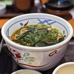 和食さと - ミニ温そば（お昼の選べるさと和膳）