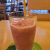 まるかふぇ - スムージー(ミックスベリー)(税込600円)
ひんやりと冷えています
苺を中心としたベリー感があり、小春日和で少し暖かい日でしたのでつい飲みたくなります