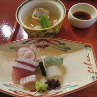 菊華荘 - 刺身などアップ