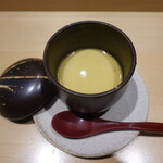 Sushi Gonzaemon - フォアグラの茶碗蒸し、中華餡(中村孝明インスパイア)