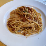 トラットリア・イタリア - タコのアラビアータソーススパゲッティ