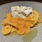 Fukuju - Tagliolini：ブッラータ・チーズとトマトのタリオリーニ