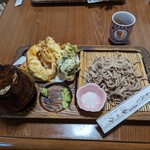 Matsuno Teuchi Soba - 季節の天盛りそば+蕎麦大盛。