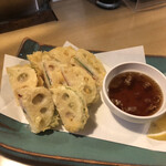 笑顔 - レンコンはさみ揚げ