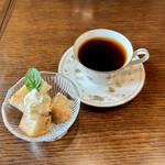 Kafesutajio Kotonoha - セットのスイーツ＋コーヒー