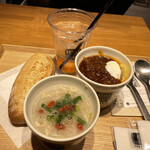 Soupstock Tokyo - スープとスープとパンのセット　ドリンクつき1,410円