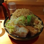 Tokusen Ra-Yu Nikusoba Toraya - 寅や郎ラーメン大盛ヤサイマシマシニンニクマシアブラマシ味濃いめ