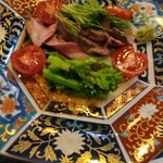 すし処尾崎 - 岩手の合鴨だそうです。トリュフのソースで。