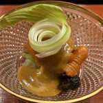 東茶屋 なかむら - 赤貝　うるい　子持ち昆布