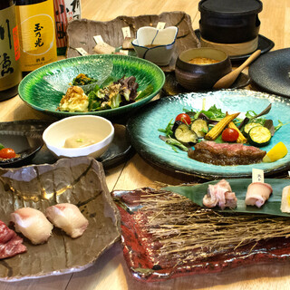 「氷熟ぶり」と山形牛を贅沢に堪能できる8,000円コース